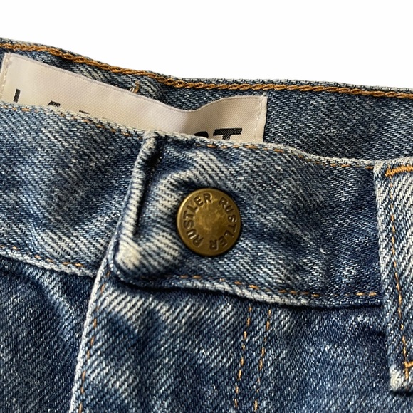 Tyler Lambert | High Rise Medium Wash Cropped Distressed Hem Jeans - Picture 8 of 9